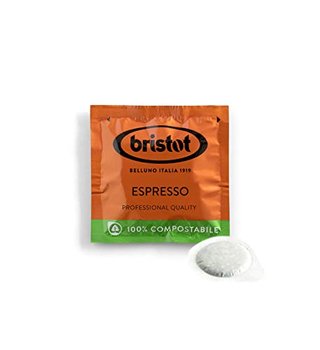 Bristot Single-Serve Compostable Coffee Pods - Low Acid Medium Espresso Roast