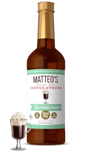 Matteo's Irish Cream Syrup for Coffee & Beverages