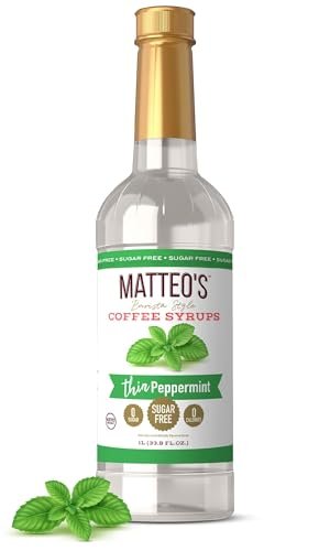 Matteo's Peppermint Syrup for Coffee & Beverages