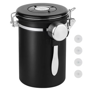 Ohtomber Coffee Canister Storage Container - Stainless Steel Airtight Coffee Bean Storage