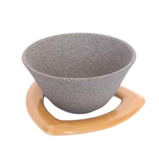 COFIL Japanese Ceramic Coffee Filter, Made in Japan, Reusable Dripper, Brown Holder