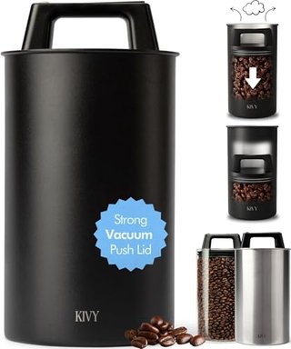 KIVY Vacuum Coffee Canister - Airtight Storage