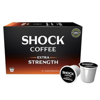 Shock Coffee Extra Strength Cups - Bold All Arabica Med-Dark Roast
