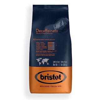 Bristot Decaf Italian Coffee Beans – Medium Roast Whole Espresso Beans
