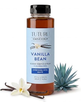 Vanilla Bean Agave Simple Syrup for Coffee & Cocktails