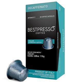 Bestpresso Decaffeinato Blend Coffee Pods for Nespresso Original Machines