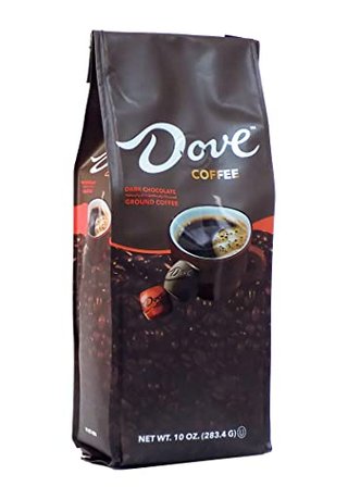 Ground Coffee, Medium Roast, Dove Dark Chocolate Flavored