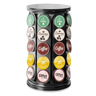 TOMSHUB K Cup Holder - Coffee Pod Storage Carousel Organizer