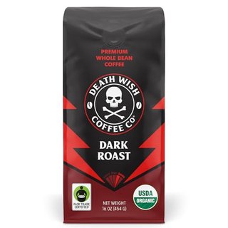 Death Wish Coffee Organic Dark Roast Whole Bean