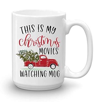 Christmas Movies Watching Coffee Mug