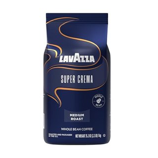 Lavazza Super Crema Whole Bean Coffee, Medium Espresso Roast