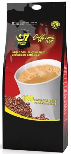 Trung Nguyen G7 3-in-1 Instant Coffee Sticks - 100 Count