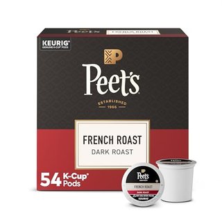Peet's French Roast Dark Roast Keurig K-Cup Pods - 54 Count