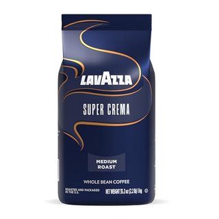 Lavazza Super Crema Whole Bean Coffee, Medium Espresso Roast