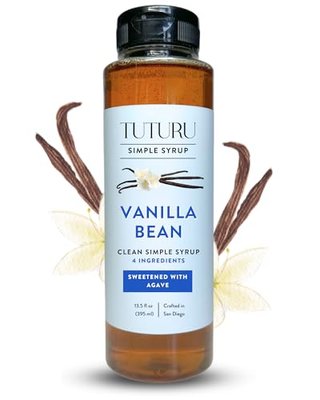 Vanilla Bean Agave Simple Syrup for Coffee & Cocktails