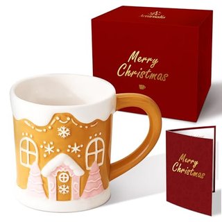Aeturnalis Christmas Coffee Mug - Candy Cookie House Design