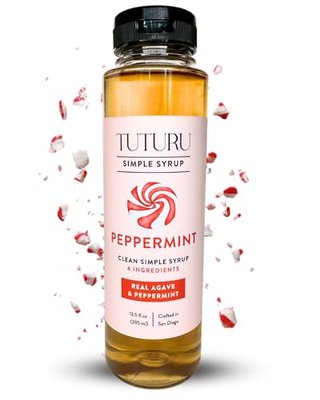 Peppermint Agave Simple Syrup for Coffee and Cocktails