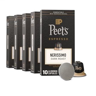 Peet's Dark Roast Espresso Capsules - Nerissimo, 50 Count