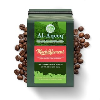 Al-Aqeeq Yemeni Coffee, Medium Roast Whole Bean