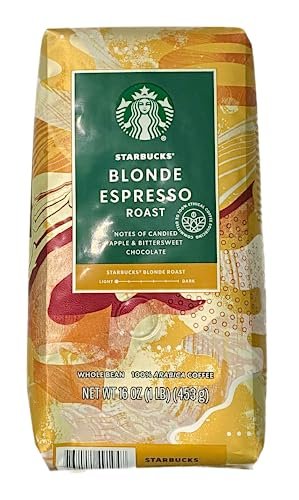 Starbucks Blonde Espresso Roast Light Roast Whole Bean Coffee