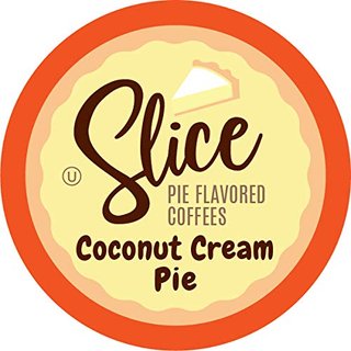 Slice Coffee Flavored Coffee, Pie for Keurig K Cup Brewers, Coconut Cream, 40 Count (Pack of 1)