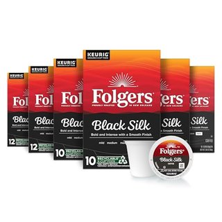 Folgers Black Silk Coffee Dark Roast K-Cup Pods