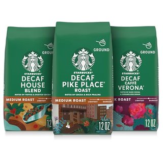 Starbucks Ground Coffee Decaf Variety Pack