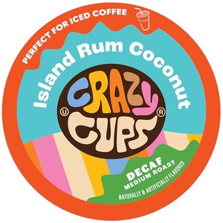 Crazy Cups Decaf Island Rum Coconut Coffee Pods