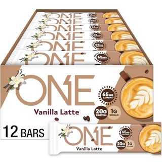 ONE Coffee Shop Caffeinated Protein Bars, Vanilla Latte