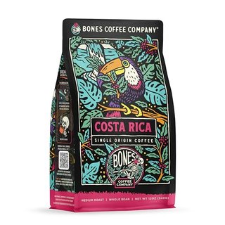 Costa Rica Single-Origin Whole Coffee Beans, Low Acid Medium Roast