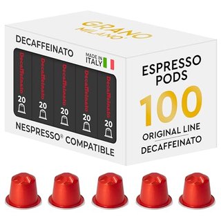 Decaffeinated Aluminum Coffee Pods for Nespresso Machines