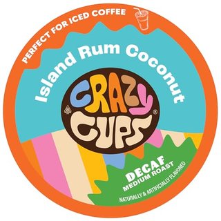 Crazy Cups Decaf Island Rum Coconut Coffee Pods