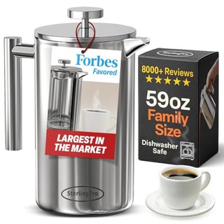 SterlingPro Extra Large French Press Coffee Maker