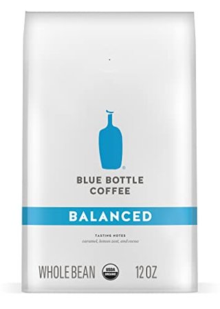 Blue Bottle Whole Bean Organic Coffee, Balanced, Medium Roast