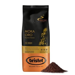 Bristot Moka Oro Ground Coffee – Italian Espresso – Medium Roast
