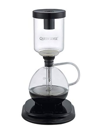 QUEEN SENSE Patented Siphon Coffee Maker Electric Vacuum Coffee Pot