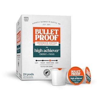 Bulletproof The High Achiever Single-Serve Pods, 24 Count, Medium-Dark Roast