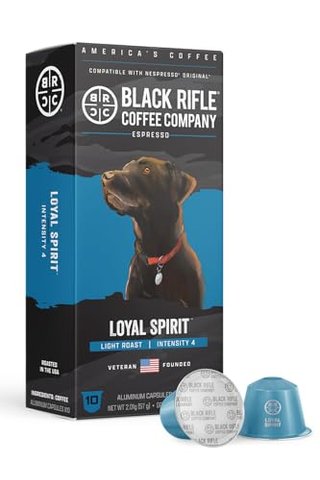 Black Rifle Coffee Company 30 Loyal Spirit Espresso Capsules – Light Roast