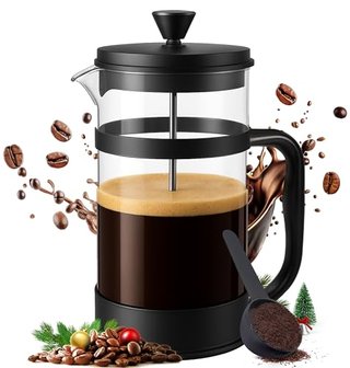 Utopia Kitchen Borosilicate Glass French Press Coffee Maker