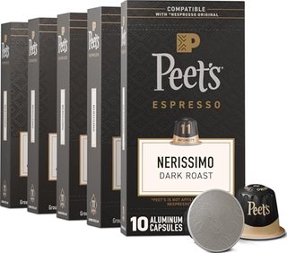 Peet's Dark Roast Espresso Capsules - Nerissimo, 50 Count