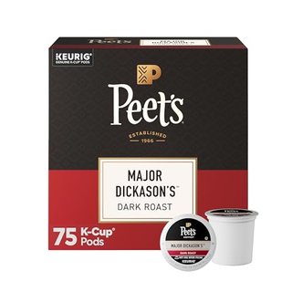 Peet's Coffee Major Dickason's Blend Dark Roast K-Cup Pods