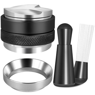 51mm Espresso Accessories Kit - Coffee Distributor, Tamper Leveler, WDT Tool, and Dosing Funnel