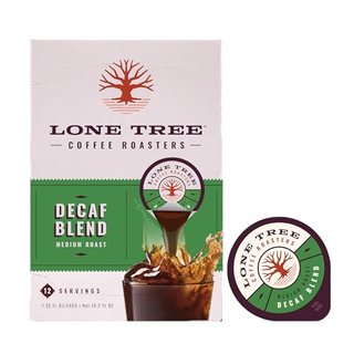 Lone Tree Single-Serve Coffee Pods β Premium 100% Arabica Liquid Concentrate β Smooth & Bold Decaf β 12 Pods β Ready Hot or Iced