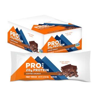 PROBAR Plant-Based Protein Bars – 20g Protein, Gluten Free, Non-GMO, Dairy Free Vegan Snack, No Sugar Alcohols, Whole Food Ingredients, Post Workout Energy Bar for Active Lifestyles (Coffee Crunch, 12 Count)