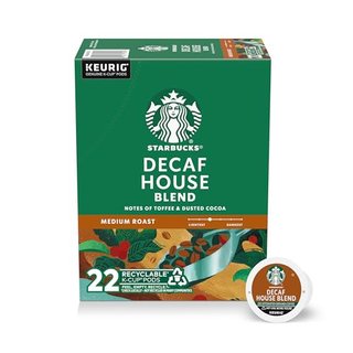 Starbucks K-Cup Coffee Pods, Medium Roast Decaf House Blend
