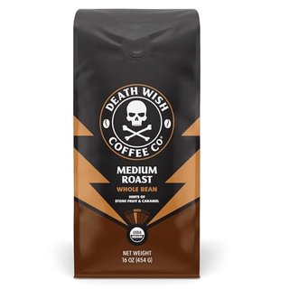 Death Wish Coffee Organic Medium Roast Whole Bean