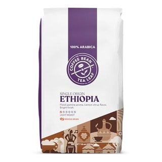 Ethiopia Yirgacheffe Single Origin Light Roast Whole Bean Coffee