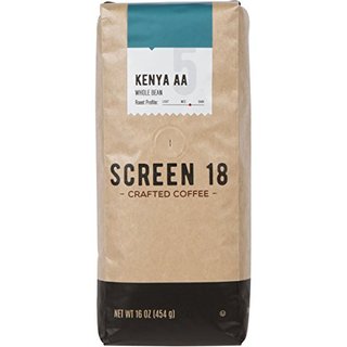 Kenya AA Coffee Beans, Medium Dark Roast, Whole Beans, 1 LB