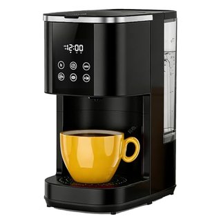COWSAR Commercial Single Serve Coffee Maker, K Cup Coffee Brewer for Capsule and Ground Coffee, Capsule Coffee Machine with 40 Oz Water Tank, Instant-Heat, 5 Brew Sizes Up To 14 Oz, Black