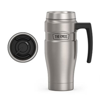 THERMOS Stainless King Vacuum-Insulated Travel Mug with Handle